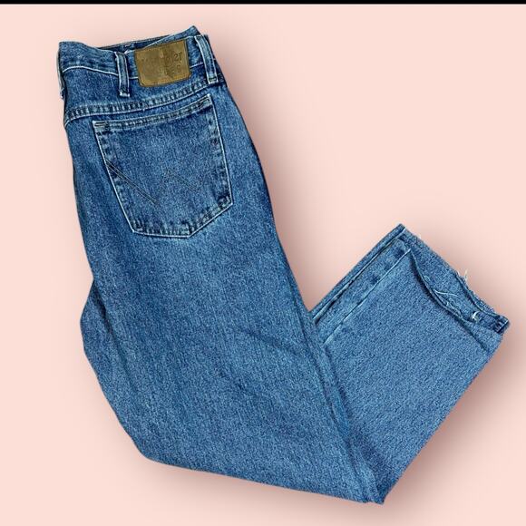Vintage Wrangler Jeans Perfect Fade Straight Leg 34x30 Mens - Picture 3 of 6